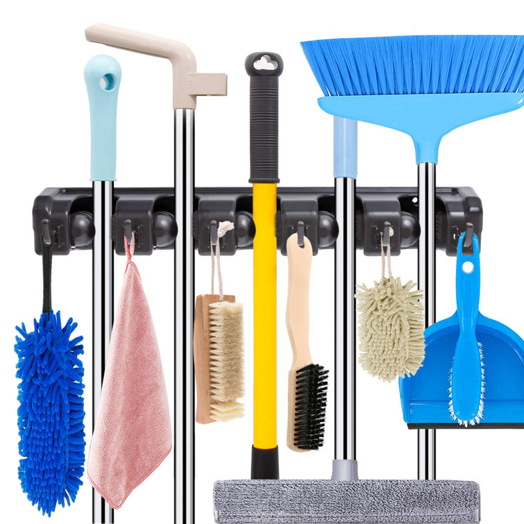 WFX Utility™ 2 Pack Mop And Broom Holder Wall Mount Heavy Duty Broom